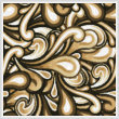 cross stitch pattern Brown Swirl Cushion