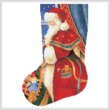 cross stitch pattern Christmas Delivery Stocking (Left)