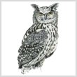 cross stitch pattern Eurasian Eagle Owl