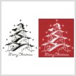 cross stitch pattern Horse Christmas Tree 2