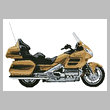 cross stitch pattern Honda Goldwing Tan Motorcycle