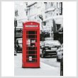 cross stitch pattern London Phone Booth