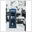 cross stitch pattern London Phone Booth (Blue)