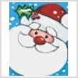 cross stitch pattern Mini Jolly Santa
