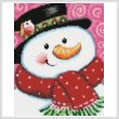 cross stitch pattern Mini Merry Snowman
