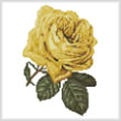 cross stitch pattern Mini Yellow Rose 2