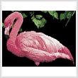 cross stitch pattern Pink Flamingo 2