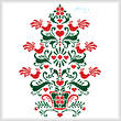 cross stitch pattern Scandinavian Christmas Tree