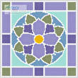 cross stitch pattern Stained Glass Square 2