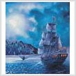 cross stitch pattern The Call of the Moon (Crop)