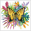 cross stitch pattern Tropical Butterfly 3