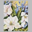 cross stitch pattern White Tulips and Blue Iris (Crop)