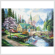 cross stitch pattern The Church in the Forest
