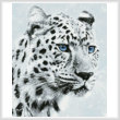 cross stitch pattern Leopard in Snow