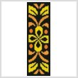 cross stitch pattern Ornamental Bookmark 1