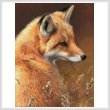 cross stitch pattern Red Fox Profile