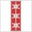 cross stitch pattern Snowflake Bookmark 3
