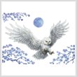 cross stitch pattern White Owl (No Background)