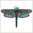 cross stitch pattern Abstract Dragonfly (No Background)