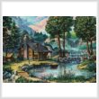 cross stitch pattern Country House by the Lake