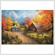 cross stitch pattern Country Blessings Painting (Large)