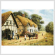 cross stitch pattern Delivering the Milk (Large)