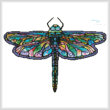 cross stitch pattern Mini Abstract Dragonfly (No Background)