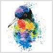 cross stitch pattern Mini Watercolour Hummingbird