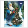 cross stitch pattern Santa's Christmas Tree