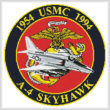 cross stitch pattern USMC A-4 Skyhawk Emblem