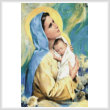 cross stitch pattern Mary and Baby Jesus (Large)