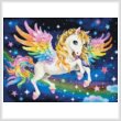 cross stitch pattern Mini Cute Rainbow Pegasus