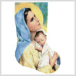 cross stitch pattern Mary and Baby Jesus Stocking (Right)
