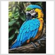 cross stitch pattern Mini Macaw Profile