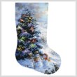 cross stitch pattern Country Shopping Stocking (Right)