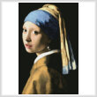 cross stitch pattern Girl with a Pearl Earring 2
