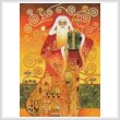 cross stitch pattern Klimt Santa