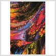cross stitch pattern Red, Yellow and Blue Abstract Painting