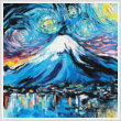 cross stitch pattern Van Gogh Never Saw Mount Fuji (Large)