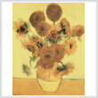 cross stitch pattern Fourteen Sunflowers 2 (Large)