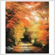 cross stitch pattern Autumn in New England (Large)