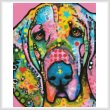 cross stitch pattern Bloodhound (Large)