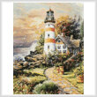 cross stitch pattern Mini Lighthouse Cottage