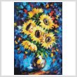 cross stitch pattern Mini Night Sunflowers