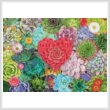 cross stitch pattern Succulent Love (Large)