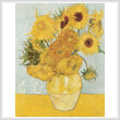 cross stitch pattern Sunflowers - Third Version