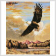 cross stitch pattern Inspirational Flying Eagle (Large)