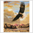 cross stitch pattern Inspirational Flying Eagle