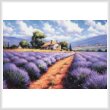 cross stitch pattern Lavender Farm