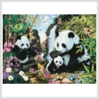cross stitch pattern Mini Panda Valley